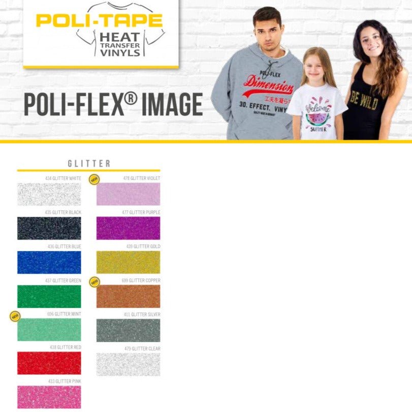 Poli - Flex Image Glitter Flexfolie - Werbeagentur Baganz