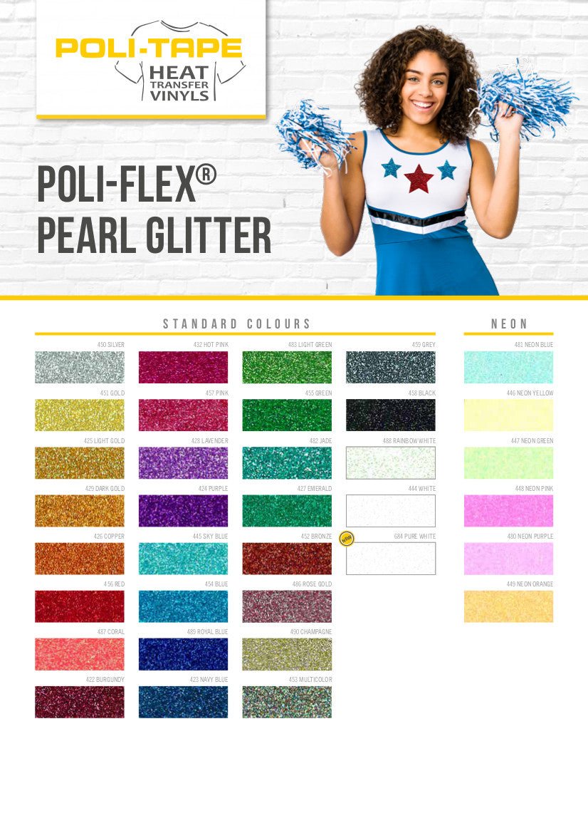 Poli - Flex Pearl Glitter Flexfolie - Werbeagentur Baganz