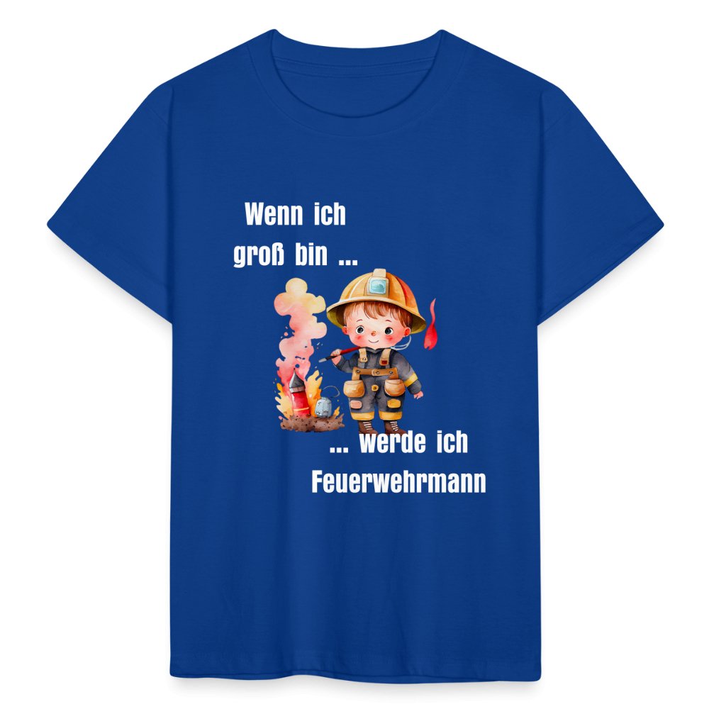 Kinder T-Shirt "werde Feuerwehrmann" - Werbeagentur Baganz