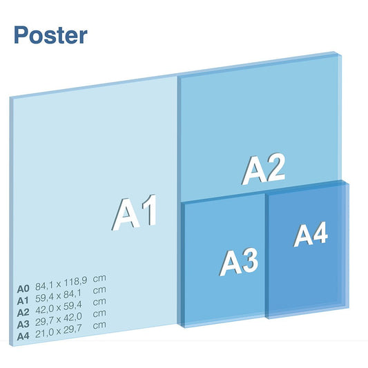 Poster/Plakat auf Blueback Affichenpapier (120 g/m²) - Werbeagentur Baganz