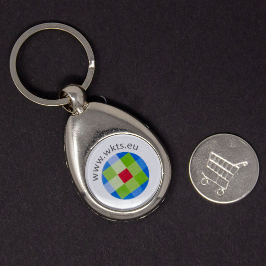 Schlüsselanhänger mit Münze für Einkaufswagen - Werbeagentur Baganz