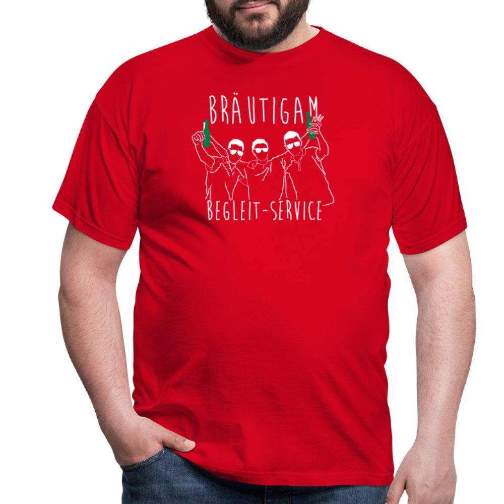 T-Shirt "Bräutigam Begleit-Service" - Werbeagentur Baganz